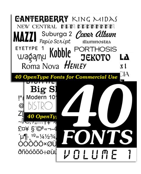 40 Fonts Volume 1 For Mac And Windows Macappware