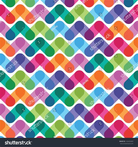 Colorful Geometrical Abstract Seamless Pattern Stock Vector Royalty