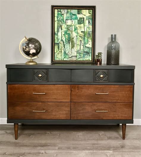 Sold Carla By Design Stunning Mid Century Modern Dresser Inngraphite