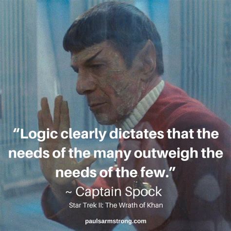Captain Spock In Star Trek With The Caption That Readslogic Clearly
