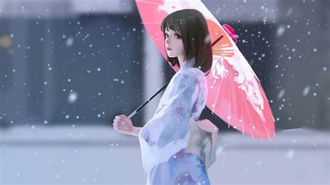 3840x2160 Girl Holding A Umbrella 4k 4k Hd 4k Wallpapers Images