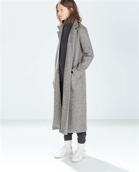 Minimal Chic Codeplusform Long Grey Coat Gray Wool Coat Long