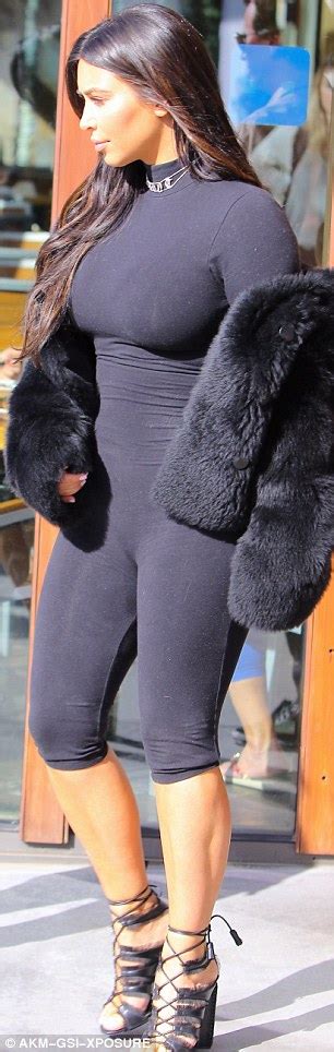 kim kardashian wears a bodysuit to shoot keeping up with the kardashians daily mail online