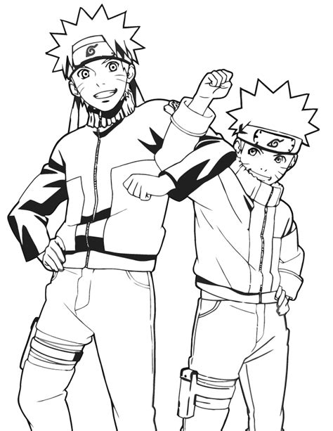 Naruto Cartoon Anime Coloring Page H And M Coloring Pages
