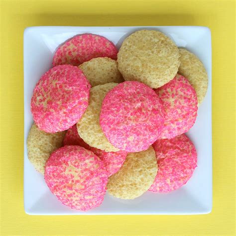 Lemonade Cookies Rolled In Turbinado Sugar Or Pink Sanding Sugar Pink
