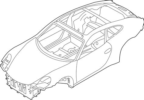 2022 Porsche 911 Body Assembly Body In White Vehicle Body
