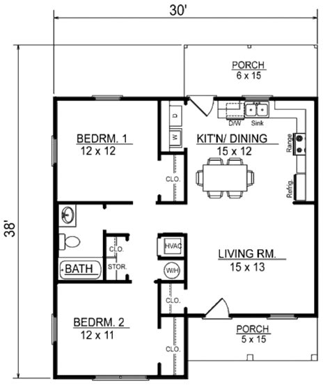 Cottage Style House Plan 2 Beds 1 Baths 856 Sqft Plan 14 239