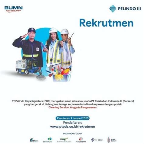 Mau cari kerja cleaning service 2020 gaji tinggi ? Lowongan Kerja Cleaning Service di PT PDS Pelindo III ...