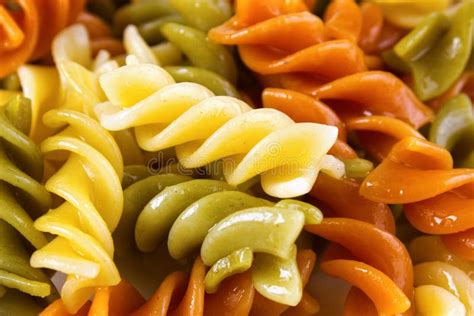 Twisted Spiral Noodle Pasta Rotini Stock Image Image Of Background