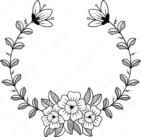 Premium Vector Hand Drawn Flower