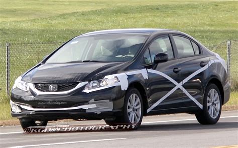 Spied Facelifted 2013 Honda Civic Sedan Caught In The Wild