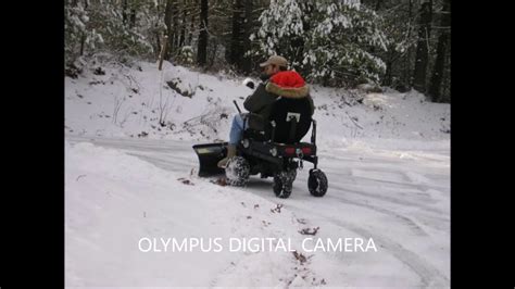 Snow Plowing Wheelchair Youtube