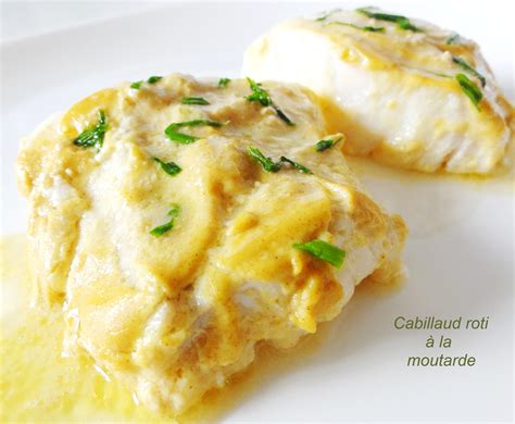 Cabillaud rôti à la moutarde Recette