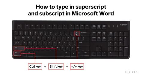 Microsoft Word Keyboard Shortcuts Superscript Flilulix