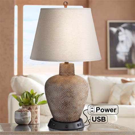 Whether you are looking for a reading light or need some extra lighting in your home to brighten a specific corner of a room, mullan lighting has a wide range of table lamps to suit, including industrial table lamps and. 360 Lighting Bentley Brown Table Lamp with Dimmable USB ...