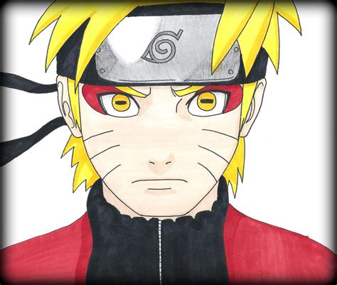 Naruto Uzumaki Sage Mode By Oskar Draws On Deviantart