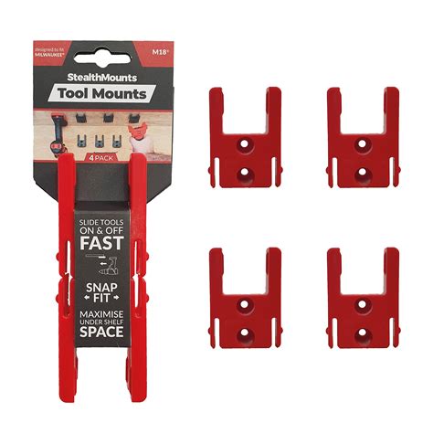 19 Pack 3d Printed Tool Holder Made For Milwaukee M12 Tools Red Agh