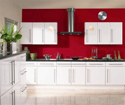 Altino red kitchen kitchen design red kitchen red kitchen decor. Stunning White Gloss Kitchen Cabinets Ideas : Excellent ...