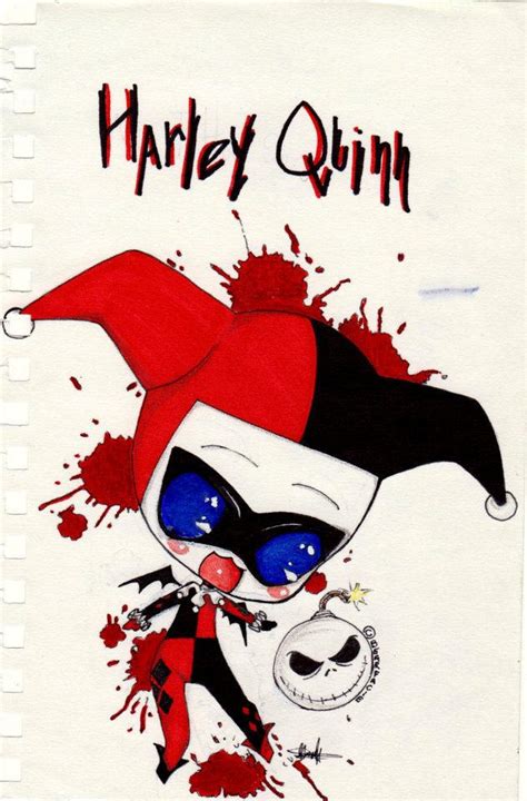 Chibi Harley Quinn By Nerdycabbage On Deviantart