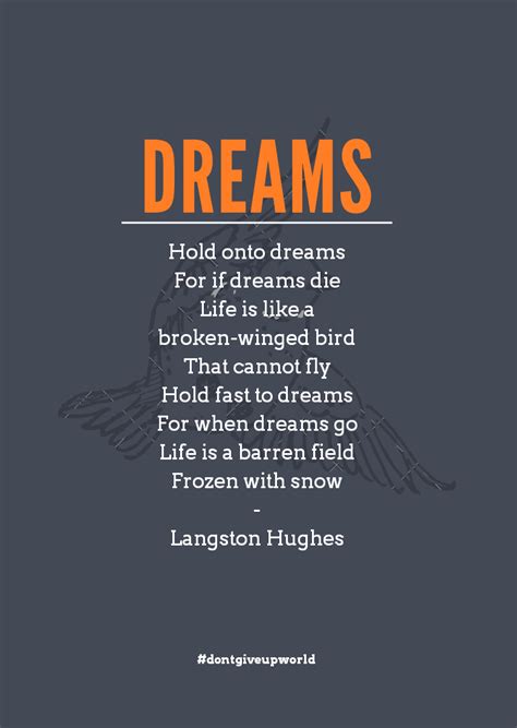 Motivational Poem Dreams By Langston Hughes By Dontgiveupworld Medium