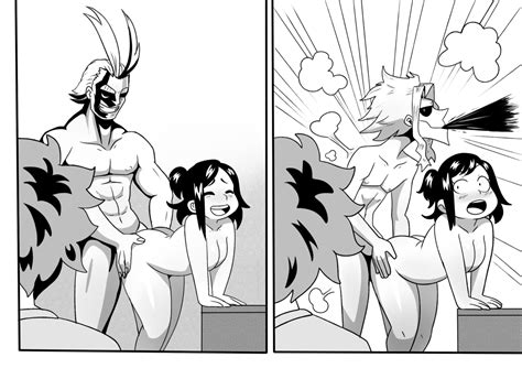 Rule 34 2koma Abs All Might Ass Grab Bent Over Blush Breasts Caught Closed Eyes Comic