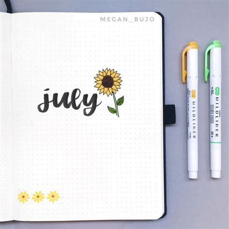 Best July Bullet Journal Ideas That Youll Love The Smart Wander