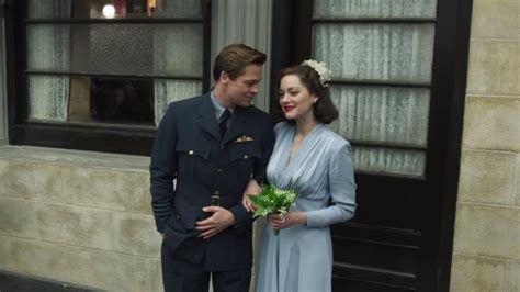 Marion Cotillard And Brad Pitt Fight Nazis Each Other In Explosive
