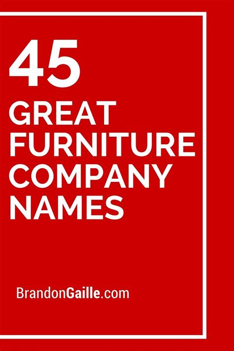 Check spelling or type a new query. 150 Great Furniture Company Names | Furniture companies ...