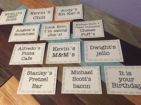 The Office place cards printables The Office theme Office | Etsy | Office birthday party, Office ...