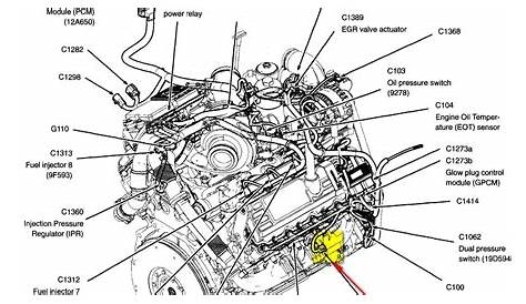 ford 7.3 powerstroke engine diagram
