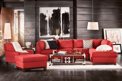 Image Result For Unique Cool Living Room Red Couch
