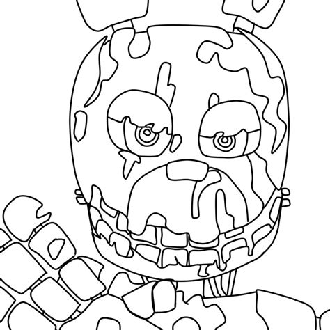 Printable Springtrap Coloring Pages Printable Colorin