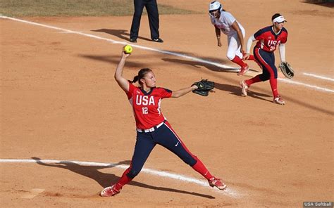 Usa Softball Features Events Results Team Usa