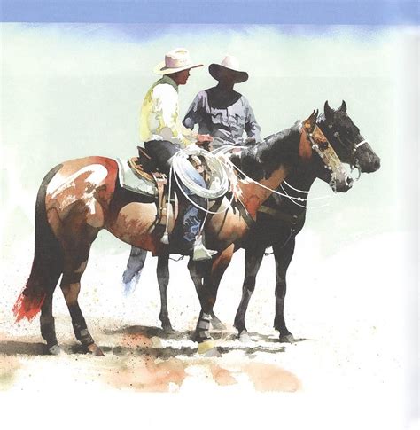Don Weller Watercolors Viva Vaquero Western Art Western