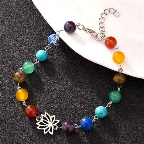 Buy New Pattern Colorful Chakras Energy Yoga Anklet