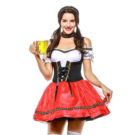 beer maid costume women oktoberfest dirndl dress adult party outfit 激安通販専門店