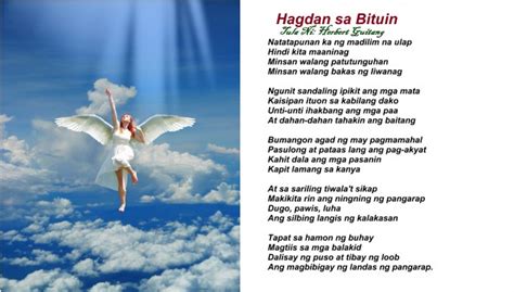 Hagdan Sa Bituin Ladder Of Dreams Poem By Captain Herbert Poetry
