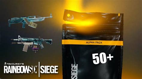 Opening 50 Alpha Packs In Rainbow Six Siege Youtube