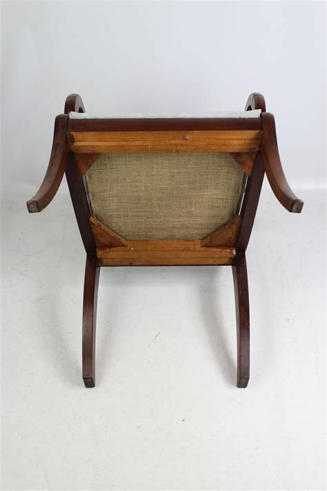 X 51 x 55 cm armchair 87 x 54 x 56 cm. Antique Regency Mahogany Open Armchair / Desk Chair