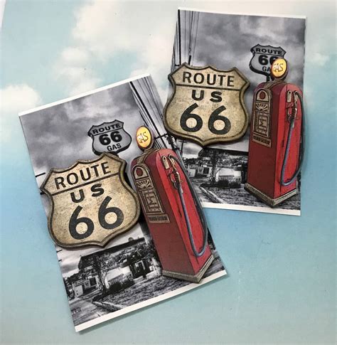 Route 66 Gas Magnet Setroute 66 Magnetsroute 66 Sign And Gas Etsy