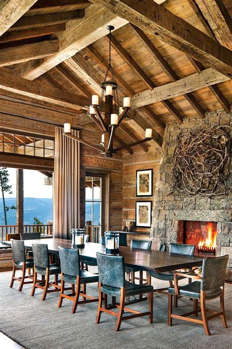 37 Warm Cozy Rustic Dining Room Designs For Your Cabin Besthomish