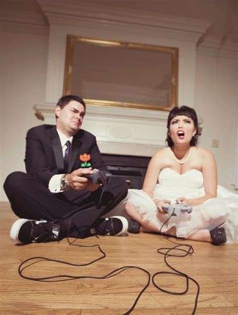 When Retro Gamers Wed Gamer Wedding Video Game Wedding Nerdy Wedding