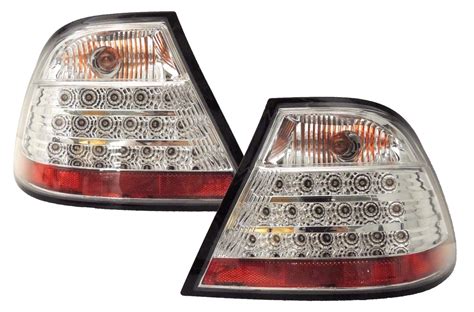 Chrome Clear Led Taillights For 1999 2003 Bmw E46 2dr 3 Series Custom