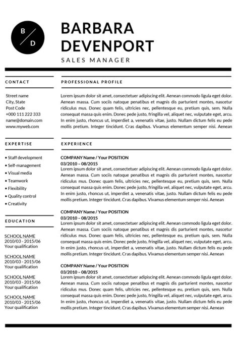 Resume Templates For Mac Word And Apple Pages Instant Download