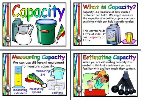 Capacity Maths Capacity Worksheets Measurement Activities