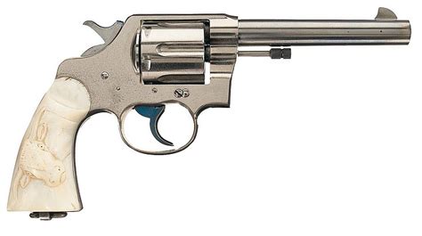 Sold At Auction Rare Nickel Plated Colt New Service Double Action