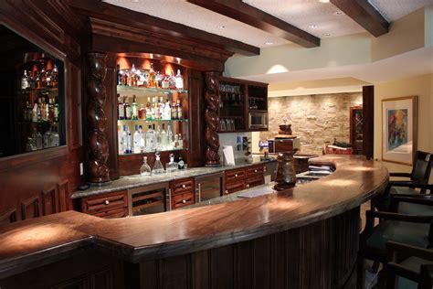 The Chic Technique Dark Wood Bar Bars For Home Home Bar Decor