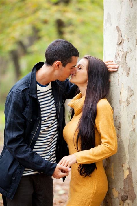 Couple Kissing At Outdoor Stock Image Image Of Kiss 33666043