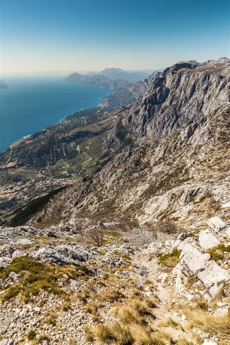Landscape In Biokovo Mountain And Sea Croatia Stock Image Image Of