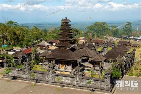 Pura Besakih Temple Bali Indonesia Southeast Asia Asia Stock Photo